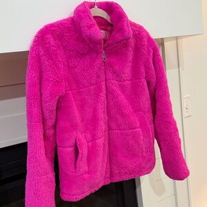 Krush Hot Pink Plush Zip Jacket
